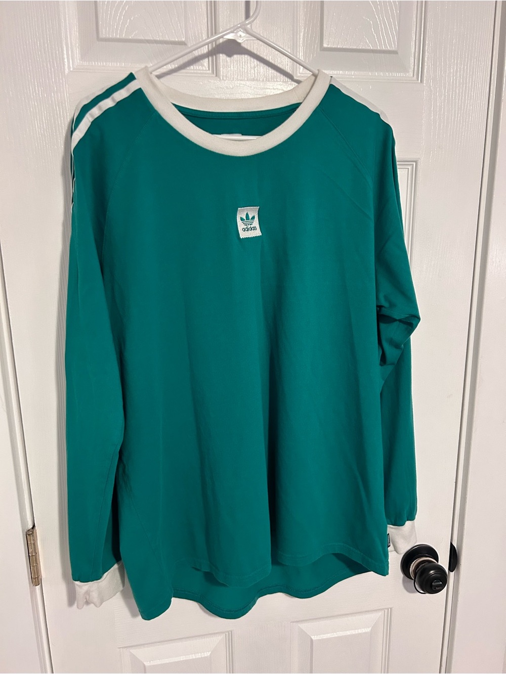 adidas Skateboarding “Cali BB” Long Sleeve Tee in Green
